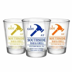 Cheap 🌟 BarMan CUSTOMIZABLE - 1.75oz Clear Shot Glass - I Got 🔨 Hammered 😀 -BarMan - shop hammered bar web 5 700x700