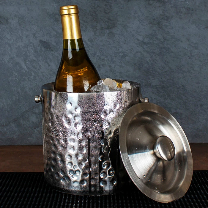 Discount ❤️ BarMan BarConic® ???? Hammered Double Wall Ice Bucket - 1.8 QT ???? 2 Discount ❤️ BarMan BarConic® ???? Hammered Double Wall Ice Bucket - 1.8 QT ???? - Image 2