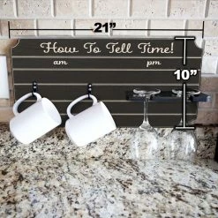 Best Pirce ✨ BarMan "How To Tell Time" Coffee Mug And Wine Glass Holder - Painted Background (Multiple Color Options) ???? 21 Best Pirce ✨ BarMan "How To Tell Time" Coffee Mug And Wine Glass Holder - Painted Background (Multiple Color Options) ???? -BarMan - shop how to tell time mug wine glass holder sign rack painted size dimensions 700x700
