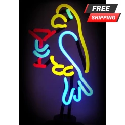 Best Pirce ✔️ BarMan Parrot Margarita NEON Sculpture 👍