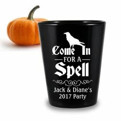 New 🧨 BarMan CUSTOMIZABLE - 1.75oz Black Shot Glass - Spell 🧛 Halloween Design ❤️ -BarMan - shop lg gw 1032ash spell ayn spell hallowen shot glasses web 700x700