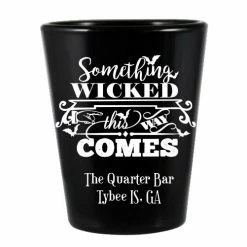 Deals ⌛ BarMan CUSTOMIZABLE - 1.75oz Black Shot Glass - Wicked 🎃 Halloween Design 👍