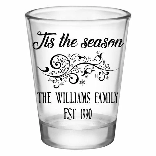 Hot Sale 🎁 BarMan CUSTOMIZABLE - 1.75oz Clear Shot Glass- Tis The Season 🔔 3 Hot Sale 🎁 BarMan CUSTOMIZABLE - 1.75oz Clear Shot Glass- Tis The Season 🔔 - Image 3