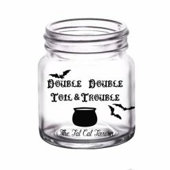 Top 10 💯 BarMan CUSTOMIZABLE - 2oz Clear Mini Mason Jar Shot Glass - Double Double Toil & Trouble 🥰