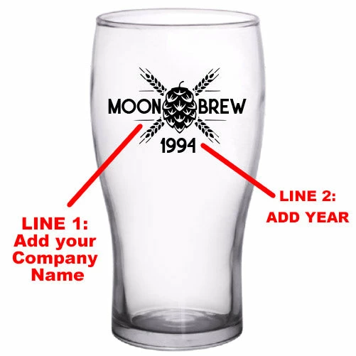 Deals ???? BarMan CUSTOMIZABLE - 20oz Imperial Pub Glass- Company2 ???? 2 Deals ???? BarMan CUSTOMIZABLE - 20oz Imperial Pub Glass- Company2 ???? - Image 2