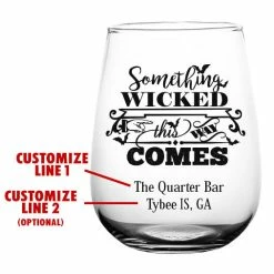 Cheap ✨ BarMan CUSTOMIZABLE - Stemless Wine Glass - 17 Ounce - Something Wicked 🥰 -BarMan - shop lg gw swn wick ayn stemless wine glass wicked web 3 700x700