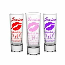 Outlet 🎉 BarMan CUSTOMIZABLE - 2oz Tall Clear Shot Glass - Lips 🤩 -BarMan - shop lips tall shot web 5 700x700