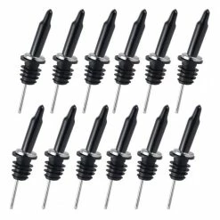 Best reviews of 😉 BarMan BarConic® 304SS™ Stainless Steel Liquor Pourers W/ Caps - 12 Pack ⌛