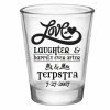 Flash Sale 😍 BarMan CUSTOMIZABLE - 1.75oz Clear Shot Glass - Love, Laughter & Ever After 🤩