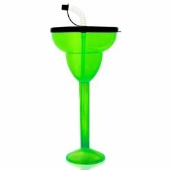 Deals 🤩 BarMan BarConic®Drinkware - Margarita Party Yard - Green - 24 Ounce 🌟