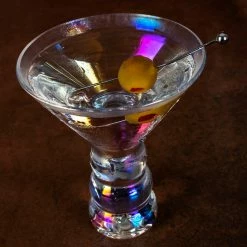 Brand new 😀 BarMan Martini Glass Iridescent - 7 Ounce 🎁 -BarMan - shop martini Glass Iridescent scene2 700x700