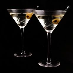 Alternative view of Top 10 ⌛ BarMan 9 Ounce Diamond Martini Glasses - 2 Pack ????