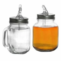 Budget 🧨 BarMan Mason Jar Lids With Pour Spout 🎁