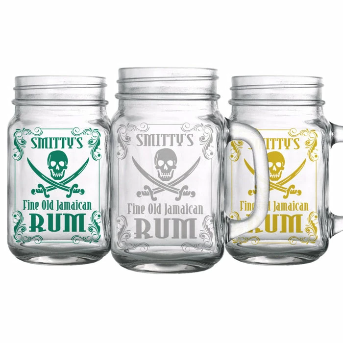 Budget ???? BarMan CUSTOMIZABLE - 16oz Mason Jar With Handle - Rum ???? 3 Budget ???? BarMan CUSTOMIZABLE - 16oz Mason Jar With Handle - Rum ???? - Image 3