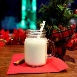 Best deal 🎁 BarMan BarConic® 4.5 Oz Mason Jar Glass With Handle 🔥 -BarMan - shop mini christmas eggnog cocktail bpc 700x700