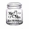 Flash Sale 😍 BarMan CUSTOMIZABLE - 2oz Clear Mini Mason Jar Shot Glass - Mr. And Mrs. 🎁