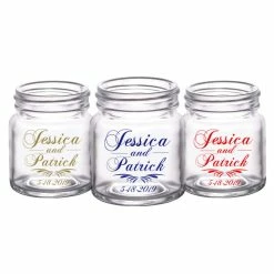 Brand new ✔️ BarMan CUSTOMIZABLE - 2oz Clear Mini Mason Jar Shot Glass - Simplistic 🎁 -BarMan - shop mini mason simplistic web trio 700x700