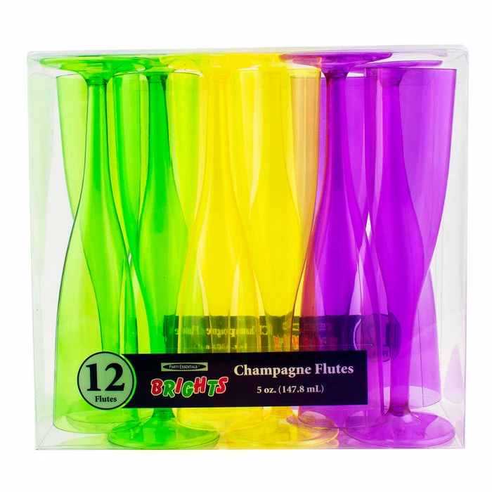 New 👏 BarMan 1 Piece Neon Pack Of Champagne Glasses - 12 Count - 5oz ❤️ 3 New 👏 BarMan 1 Piece Neon Pack Of Champagne Glasses - 12 Count - 5oz ❤️ - Image 3
