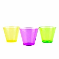 Wholesale 🥰 BarMan Assorted Neon Tumblers - 50 Count - 9 Ounce 🔔