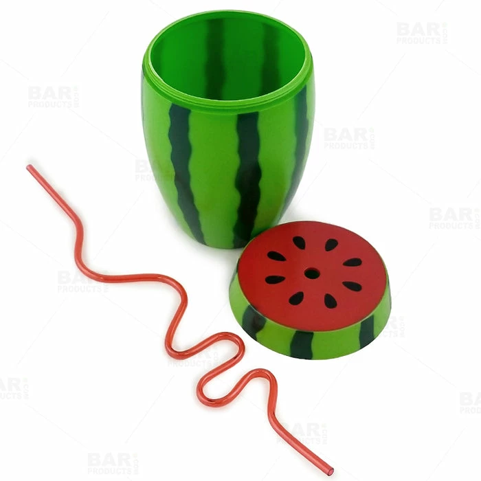 Outlet 🎁 BarMan BarConic® Watermelon Novelty Cup W/Lid And Straw - 28 Oz 🥰 3 Outlet 🎁 BarMan BarConic® Watermelon Novelty Cup W/Lid And Straw - 28 Oz 🥰 - Image 3
