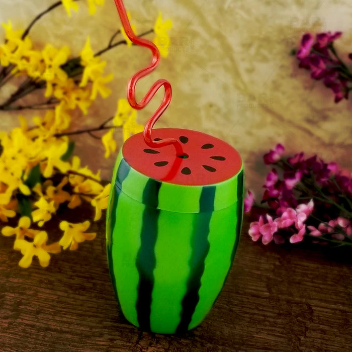 Outlet 🎁 BarMan BarConic® Watermelon Novelty Cup W/Lid And Straw - 28 Oz 🥰 2 Outlet 🎁 BarMan BarConic® Watermelon Novelty Cup W/Lid And Straw - 28 Oz 🥰 - Image 2