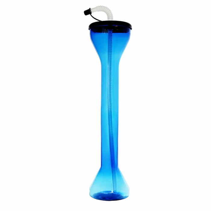 Hot Sale 👏 BarMan BarConic ® Drinkware - Party Yard Cup - Blue With Lid & Straw - 18 Ounce ✨ 1 Hot Sale 👏 BarMan BarConic ® Drinkware - Party Yard Cup - Blue With Lid & Straw - 18 Ounce ✨