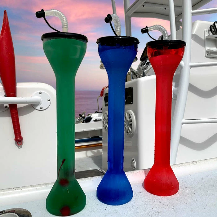 Hot Sale 👏 BarMan BarConic ® Drinkware - Party Yard Cup - Blue With Lid & Straw - 18 Ounce ✨ 2 Hot Sale 👏 BarMan BarConic ® Drinkware - Party Yard Cup - Blue With Lid & Straw - 18 Ounce ✨ - Image 2