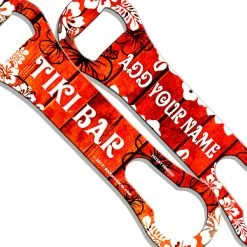 Hot Sale 👍 BarMan CUSTOMIZABLE V-Rod® Bottle Opener - Tiki Bar Theme ✔️