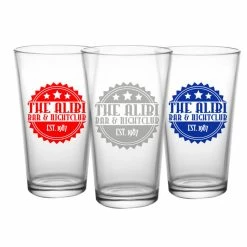 Cheapest 🎁 BarMan CUSTOMIZABLE - 16oz Pint / Mixing Glass - Badge 💯 -BarMan - shop pint glass badge web 5 700x700