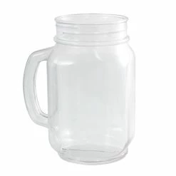 Discount 🥰 BarMan 32oz Mason Jar With Handle - Plastic & Reusable ✔️