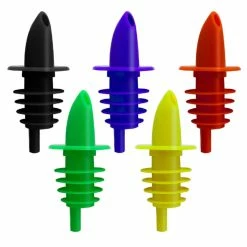 Cheapest 🤩 BarMan Liquor Pourers - Plastic W/ Color Options (Dozen Pack) 🎁