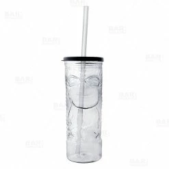 Budget 👏 BarMan BarConic® Drinkware - Plastic Tiki Cup W/ Lid And Straw - 24 Ounce Clear ⌛ -BarMan - shop plastic tiki cup 24oz bpc 800a 700x700