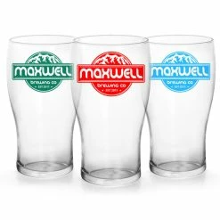 Cheapest ❤️ BarMan CUSTOMIZABLE - 20oz Imperial Pub Glass - Mountains 🧨 -BarMan - shop pub glass brewing co mtns web 5 700x700