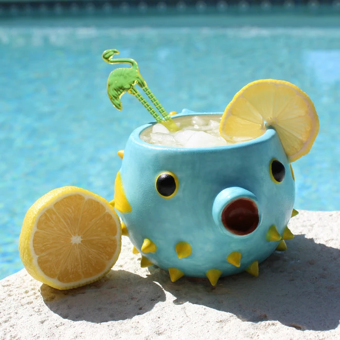 Hot Sale 😍 BarMan BarConic® Tiki Drinkware - Pufferfish - 14 Oz. 👍 2 Hot Sale 😍 BarMan BarConic® Tiki Drinkware - Pufferfish - 14 Oz. 👍 - Image 2