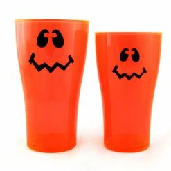 Best Sale 🎁 BarMan Wacky Jack O'Lantern Polycarbonate Cup - Neon Orange - 2 Sizes Available 🎁