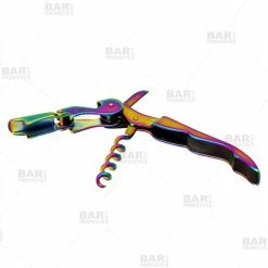 Best Pirce 🎉 BarMan Double Hinged Iridescent Rainbow Corkscrew 😀 -BarMan - shop rainbow wine corkscrew double hinged bpc 1 2 700x700
