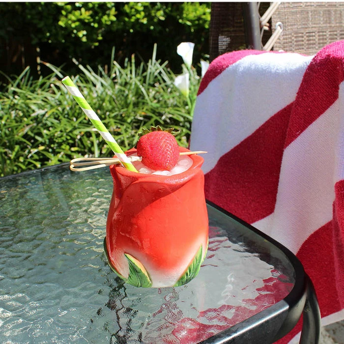 Cheapest 🛒 BarMan BarConic® Tiki Drinkware - Rose Petal - 12 Oz. 💯 2 Cheapest 🛒 BarMan BarConic® Tiki Drinkware - Rose Petal - 12 Oz. 💯 - Image 2