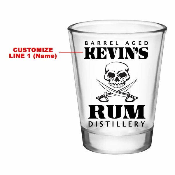 New ???? BarMan CUSTOMIZABLE - 1.75oz Clear Shot Glass - Rum Distillery ???? 2 New ???? BarMan CUSTOMIZABLE - 1.75oz Clear Shot Glass - Rum Distillery ???? - Image 2