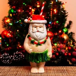 Best deal ❤️ BarMan BarConic® Tiki Drinkware - Hula Claus - 14 Ounce 🎁 -BarMan - shop santa scene 2 700x700