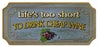 New ⭐ BarMan Wood Plaque Kolorcoat™ Bar Sign - Life's Too Short To Drink Cheap Wine 🔔