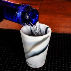 Coupon 🥰 BarMan Silicone Shot Glass - 1.5 Ounce (Color Options) 🤩 -BarMan - shop silicone shot glass marble scene2 700x700