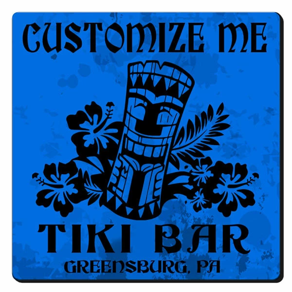 Flash Sale ???? BarMan CUSTOMIZABLE Coaster - 3.5in Square Foam - Tiki Design ???? 3 Flash Sale ???? BarMan CUSTOMIZABLE Coaster - 3.5in Square Foam - Tiki Design ???? - Image 3