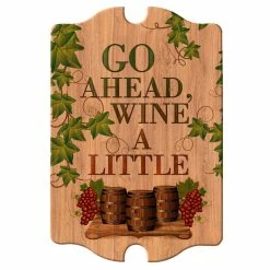 Flash Sale โ๏ธ BarMan Tavern Shaped Wood Bar Sign - Wine A Little ๐