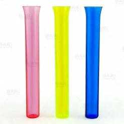 Promo 🔔 BarMan Test Tubes With Flat Bottom - Assorted Neon 25ml - 25 Pack 👍
