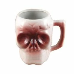 New 👏 BarMan BarConic® Tiki Drinkware - Ceramic Skull Mug - 10 Ounce ⭐