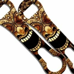 Budget 👍 BarMan V-Rod® Bottle Opener - Natural Wood Tiki Man 😀