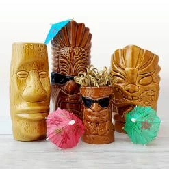 Cheap ❤️ BarMan Tiki Mugs Drinkware Package 1 - Set Of 4 🔔