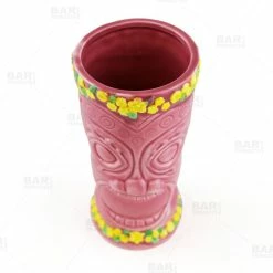 Best deal 🤩 BarMan BarConic® Tiki Drinkware - Pink Flower Goddess - 12 Ounce 🌟 -BarMan - shop tiki mug pink lei bpc 4 700x700
