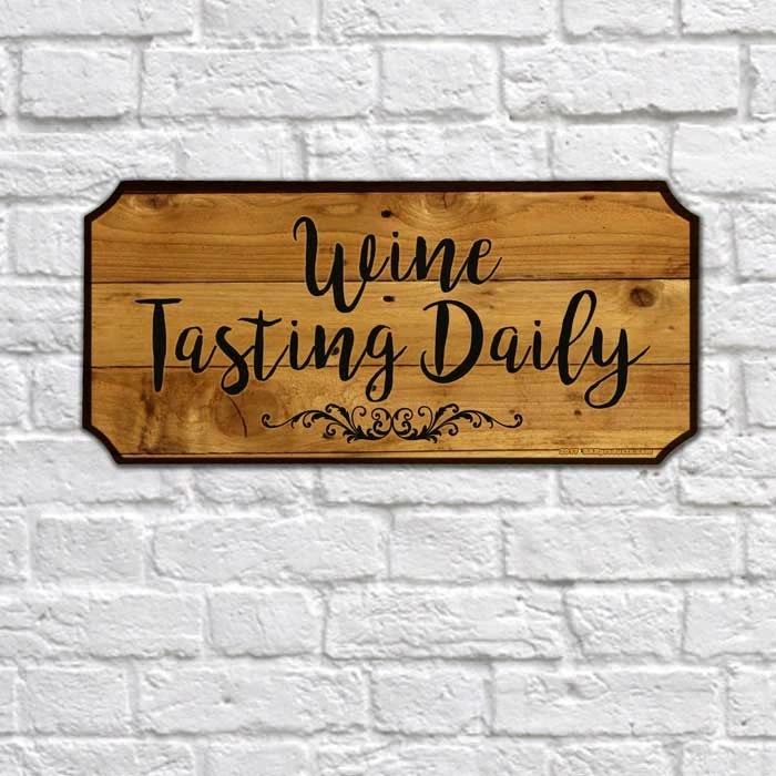 Flash Sale ๐งจ BarMan Wine Tasting Daily Wood Plaque Sign ๐ฅ 2 Flash Sale ๐งจ BarMan Wine Tasting Daily Wood Plaque Sign ๐ฅ - Image 2