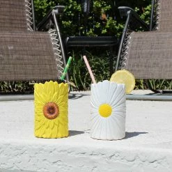 Hot Sale ✨ BarMan BarConic® Tiki Drinkware - Sunflower - 12 Oz. 👏 -BarMan - shop yellow sunflower tiki a 700x700